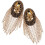 spalline oro con frange strass e borchie decorative per costume 6