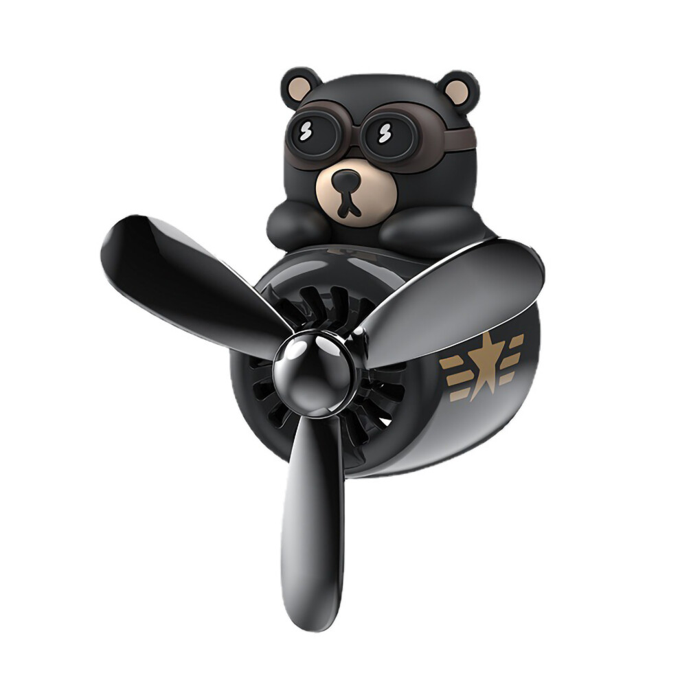 Natural Plant Spices Car Air Freshener Long-Lasting Fragrance Retro Airplane Element Rotating Propeller Automotive Aromatherapy Ornament Cute Car 9370362720320