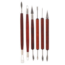 Clay Sculpture Carving Kit With Dual Function Ends Durable Metal Tips Smooth Wood Grips For Versatile Modeling And Fine Detail Work