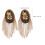 spalline oro con frange strass e borchie decorative per costume 9