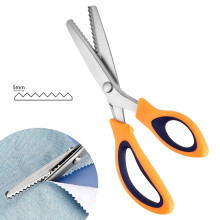 Lace Scissors with Serrated Blade - Stainless Steel Fabric & Paper Craft Scissors, Locking Function for Sewing