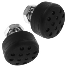 2-Pack Black Aluminum Gumball Toe Stops for Speed Control, Perfect for Experienced Roller Skaters
