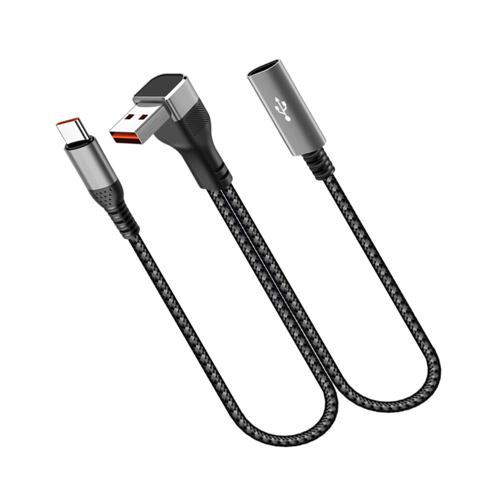 Aluminum Alloy Usb Splitter 25Cm Length Usb Male To Female Type C Supports Simultaneous Charging For Two Devices 9340959269488