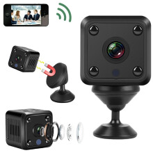 X6Blin K utendørs minikamera – HD, nattsyn, bevegelsesvarsler, appkontroll, kompatibel med iOS/Android