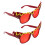 Occhiali da festa Red Hot Dog (2 pezzi) 1