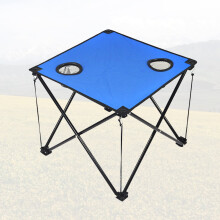 Foldable Picnic Desk with Oxford Cloth Top and Metal Legs for Outdoor Bbq and Travel