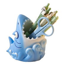 Shark Toothbrush Holder Compact Resin Storage Organization Safe Tooth Brush Holder for Kids Boy Girl Adults Home Indoor Bathroom Kitchen intensely