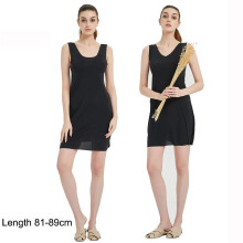 Summer Silk Dress Women Plus Size Thin Seamless Full Slips Sleeveless Underwear Ice Silk Petticoat Underskirt