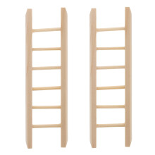 2pcs Mini Wood Ladders Decorative Miniature Ladder for Home Kitchen Christmas Decor 3.94 x 1.06 x 0.39 inches