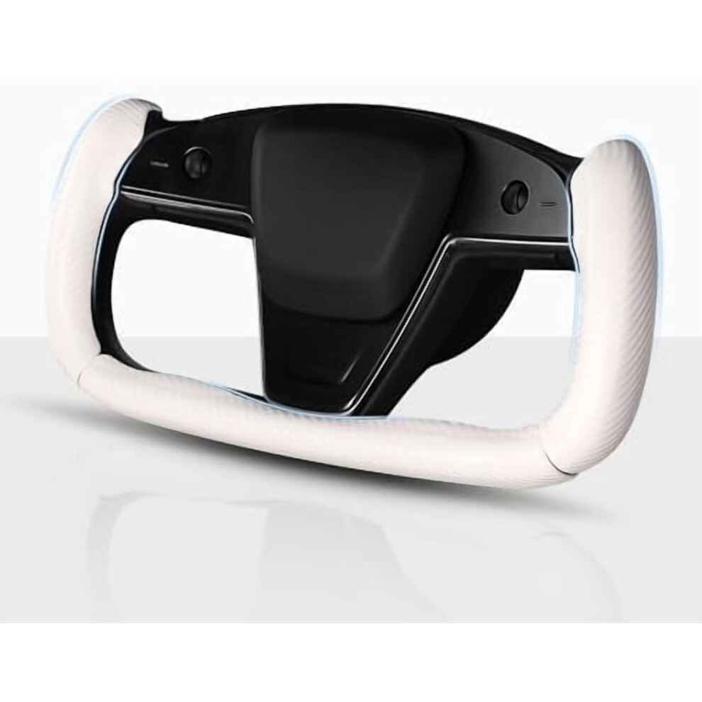 Steering Wheel Cover For Tesla Yoke, Compatible With Model S (2021+) & Model X (2021+) White 9422877921942