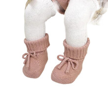 Babysneakers van zacht gebreid materiaal met strik, schattige eerste loopschoentjes, warme winterschoenen voor peuters, jongens en meisjes,