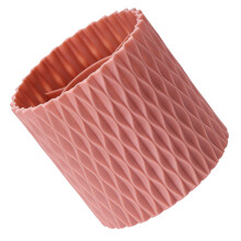 Plastischer rotierender Desktop-Kosmetikpinsel- und Stifte-Organizer Rosa