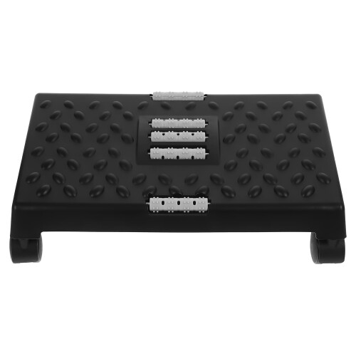 Anti-skid Stool Footstool Black Plastic Foot Support for Home Use 1Pcs