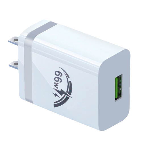 Φορτιστής USB 66W, Γρήγορος προσαρμογέας τοίχου με προστασία από υπερένταση,