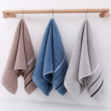 Thickened Soft Absorbent Cotton Towel, Plain Color Household Wash Cloth, for Face, Bath, and Gifting, Blue, 13x28 in, 1 Pc