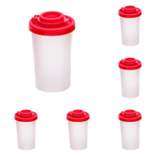 1/2/3/6 PCS Airtight Salt & Pepper Shakers, Moisture-Proof Travel Spice Set for Camping, Picnic, Kitchen – Clear Plastic with Lids, Compatible with
