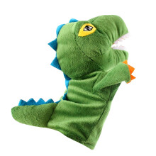 Set de marionetas de mano de dinosaurio Minkissy para niños, juguetes de tela para juegos de rol, accesorios divertidos para la hora de jugar con