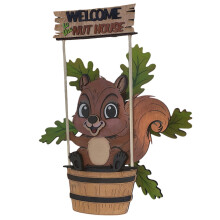 Animal Windmill - Outdoor Cute Animal 3D Garden Sculpture 3D Wind Spinner Hanging Yard Garden Decor Gifts Indoor/Outdoor Decor Black