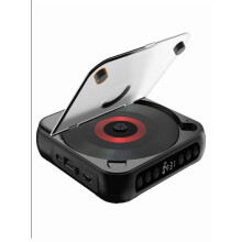 Portable Bluetooth CD Player with HiFi, LCD, 2000mAh Battery, AUX/USB, Timer – Compact 280g Player for Home/Car/Travel