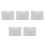 5Pcs Silver Pc Plastic Mirror Sheets Safe Adhesive Mirror for Nursery 5