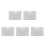5Pcs Silver Pc Plastic Mirror Sheets Safe Adhesive Mirror for Nursery 6