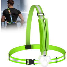 LED Reflective Safety Vest with 500LM Chest Light 1pc