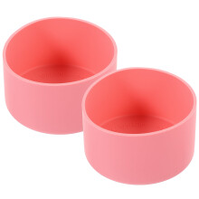 Roze siliconen flessendoppen voor glazen bekers (2 stuks)