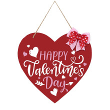 Décoration murale intérieure en bois imprimé pour la Saint-Valentin, motif cœur, 33 cm / 13 pouces