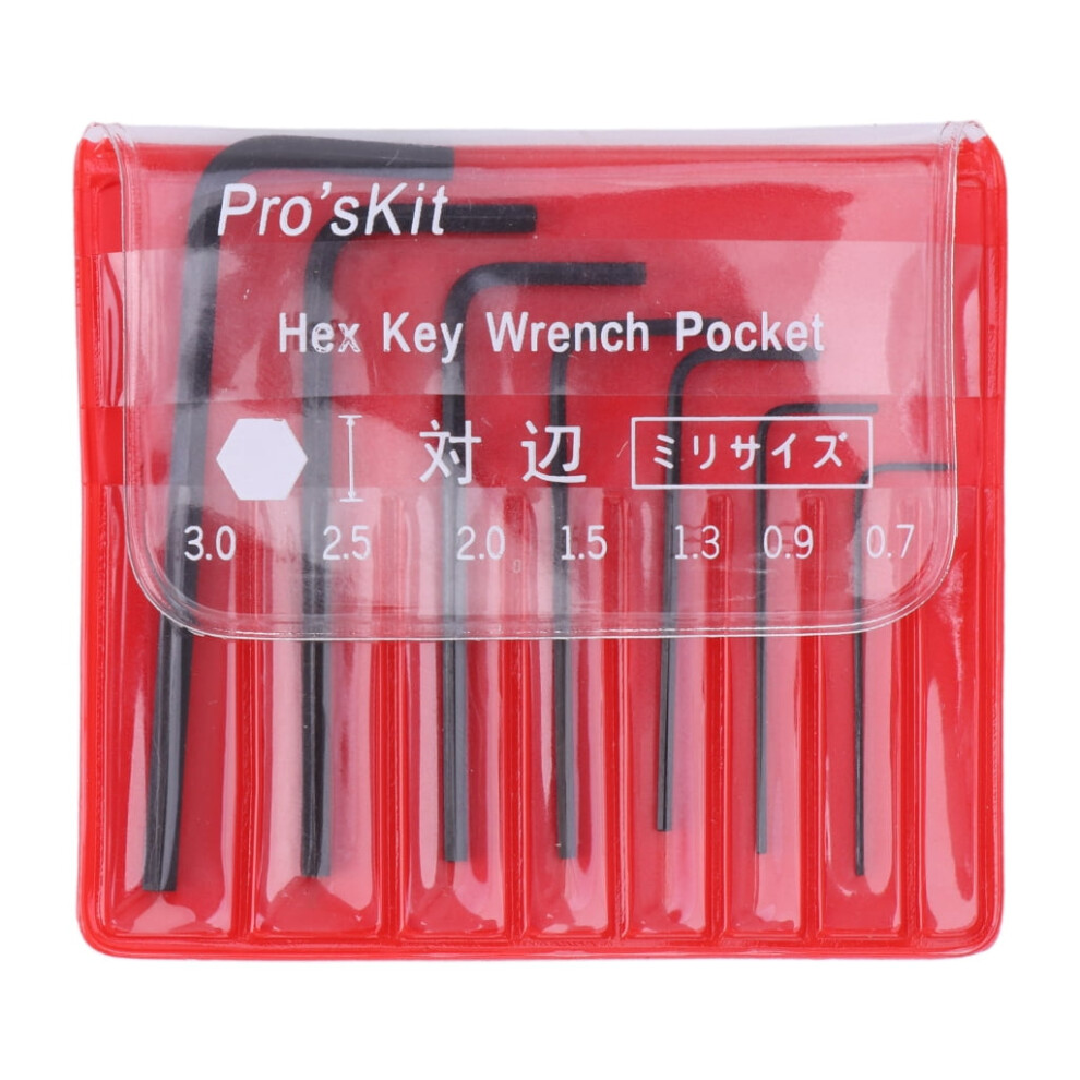 7Pcs 0.7Mm-3Mm Kit Mini Micro Hex Hexagon Clã© Allen Set Clã© Outil Tournevis 9450273053448
