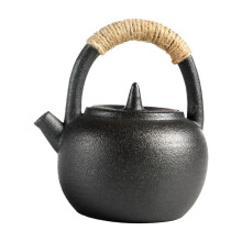 Ceramic Teapot Water Kettle Tea Boiler with Heat Resistant Handle for Loose Leaf Tea Kitchen Picnic