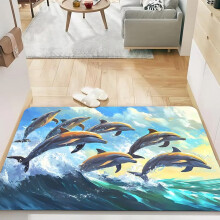Tapis de sol antidérapant Dolphin Crystal Velvet 45 x 75 cm