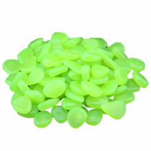 50Pcs Luminous Stones, 50 Glow in Dark Pebbles Stone Home Garden Walkway Aquarium Fish Tank Valentine