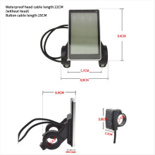 Universeel LCD-scherm voor elektrische fietsen, e-scooters, M5Panel, LCD-meter voor mountainbikes en e-bikes.