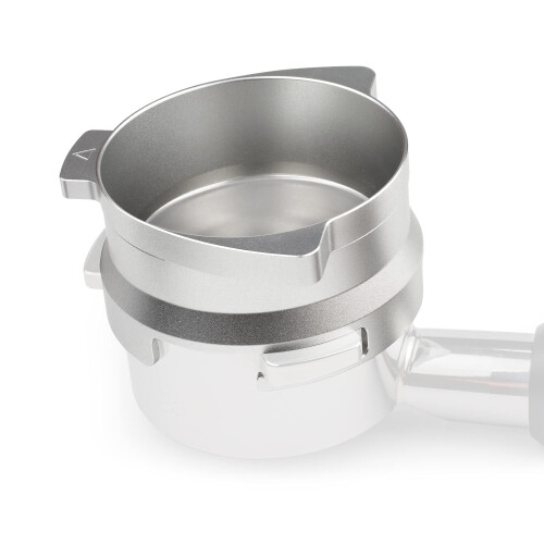 54mm portafilter dosing funnel aluminum silver