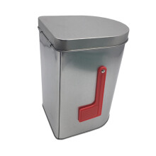 Tinplate Mailbox Mini Mail Box Christmas Storage Tinplate Material for Boys Girls Outside Playhouse