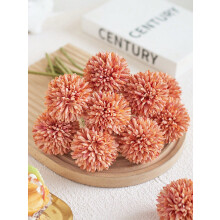 Lot de 8 boules de chrysanthèmes artificiels pour mariage, décoration intérieure, bureau et cadeau de Saint-Valentin – Compatibles avec les