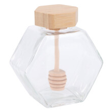 ELAYARD honey pots with wooden dipper set 6 pcs