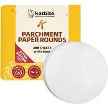 Heavy-duty parchment wheels of 8 inches, 200 pieces, for cake baking and air fryer padding