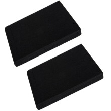 2 Stück robuste schwarze Lautsprecher-Isolationspads aus Akustikschaumstoff zur Geräuschreduzierung und einfachen Installation