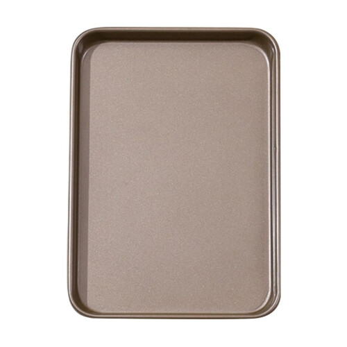 Large Rectangular Nonstick Cookie Sheet Tray For Baking Cakes Oven Safe Carbon Steel Construction Even Heat Distribution