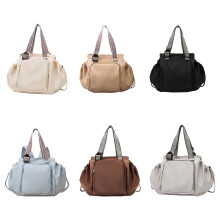 Multifunkčná cestovná taška-organizér15 vreciek3-v-1Konvertibilný batoh Tote Crossbody - Vodoodolná dámska kabelka s veľkou kapacitou (biela)
