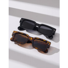 Lunettes de soleil unisexes Ă©lĂ©gantes Ă monture carrĂ©e, lĂ©gères et rĂ©sistantes, protection UV pour les voyages d'automne – convenant Ă