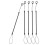 5Pcs Pen Holder Leash Black Plastic Retractable for General Users 1