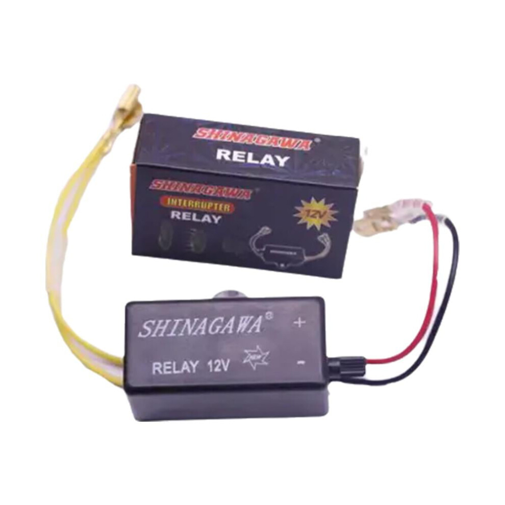 Qenashaing 12V Universal Horn Interrupter Relay With Adjuster Â Adjustable Rapid Backfire Sound For Motorcycle, E-Bike, Vehicle Â Compatible With 9329345372124
