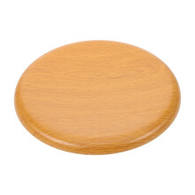 Lot de 1 siège de tabouret rond en bois, pièce de rechange, marron clair, assise confortable pour les propriétaires et les amateurs.