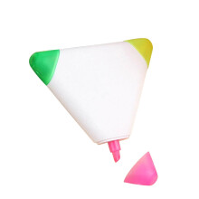 & Craft & Stationery 3 Colors Highlighter Pens Fine Chisel Tip Triangle Shaped Stylish 5ml Set for Work and Organization