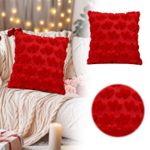 Coussin décoratif double cœur pour canapé (1 pièce)