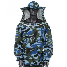 Professional White Extra Large Beekeeping Suit, Jacket, Pull Over, Smock with Veil BEE(Camouflage)
