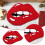 Χαλί δαπέδου Red Lips για την ημέρα του Αγίου Βαλεντίνου - Αντιολισθητικό, εύκολο στο 1