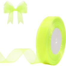 Transparentes Organzaband, 3/4 Zoll breit, 50 Yards